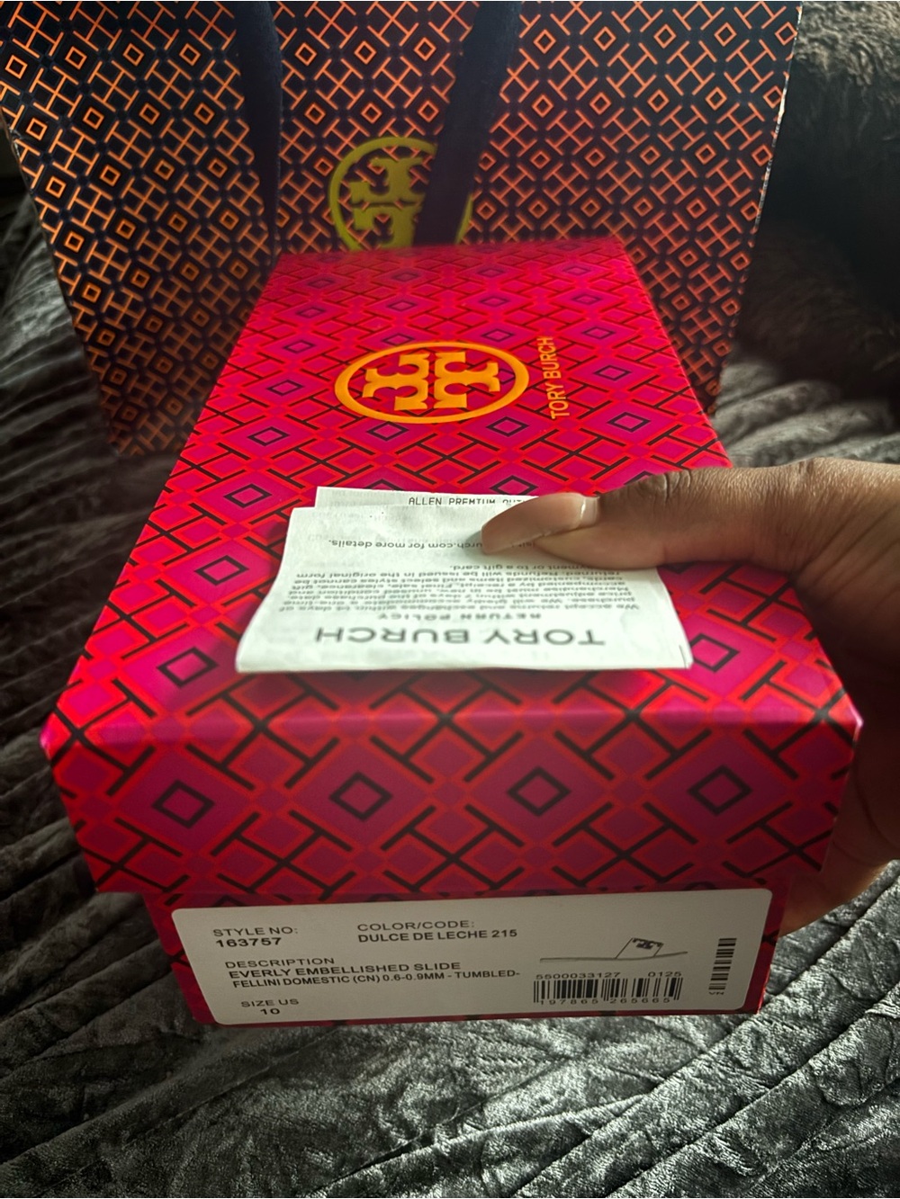 Tory Burch Everly Embellished Slide new in box - Picture 6 of 6